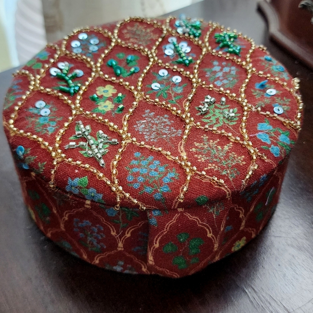 Embroidered Jewelry Box